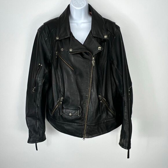 Vintage Harley Davidson Women’s Leather Jacket plus size 2W - Picture 1 of 16